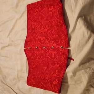Under breast red corset with panty